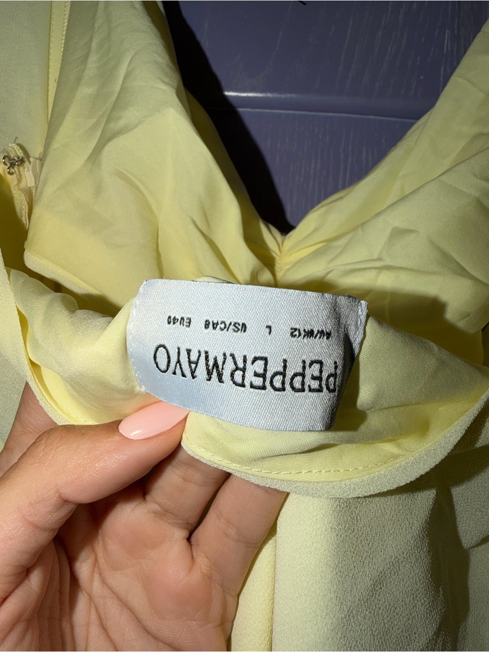 Peppermayo Pale Yellow Cowl-Back Maxi Dress - Picture 4 of 5